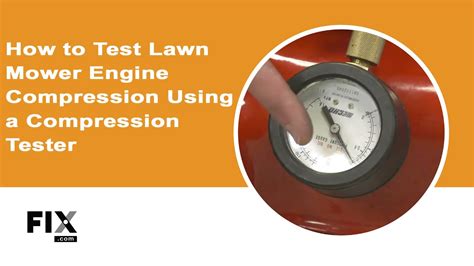 compression tester lawn tractor|check compression on small engine.